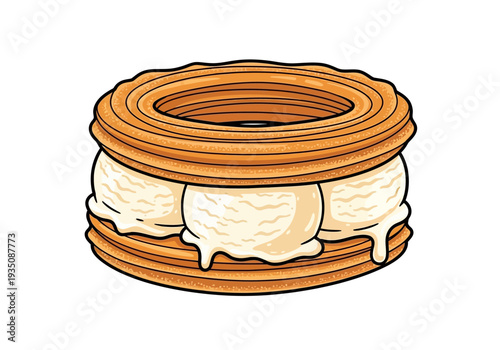 Delicious Ice Cream Sandwich Dessert.