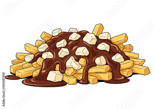 French fries with cheese and gravy.