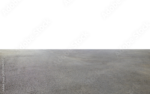 Asphalt road ground surface with white background