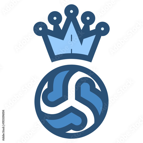 soccer or football winner team icon