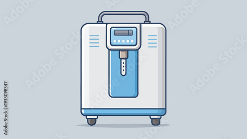 Medical Oxygen Concentrator Device Illustration