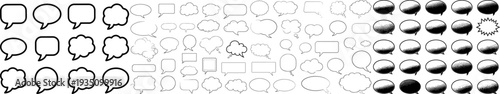  Ultimate Set of Comic Speech Bubbles and Talk Cloud Icons