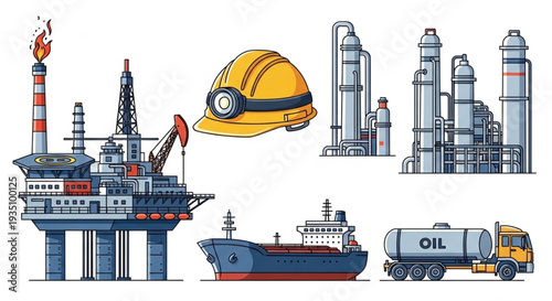 Oil Industry Equipment and Facilities Collection.