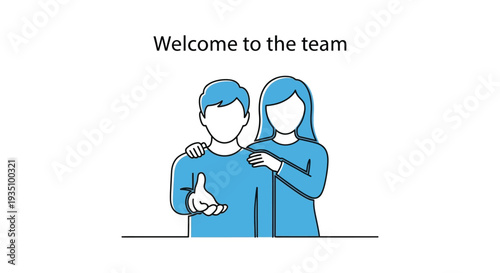 A welcoming scene depicts two figures with a thumbs up conveying teamwork and positive collaboration silhouette high quality professional detailed modern elegant
