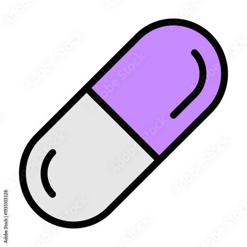 Capsule Vector Filled Icon Design