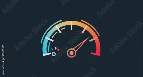 Temperature gauge illustration showing the measurement of heat and cold levels.
