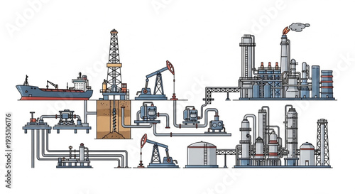 Oil Refinery and Petrochemical Plant.