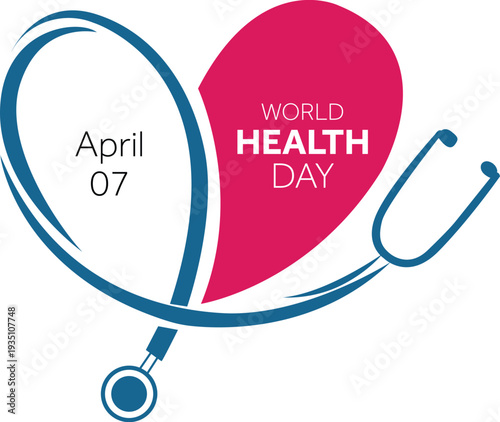 World health day poster, World health day typography, text vector 3.eps