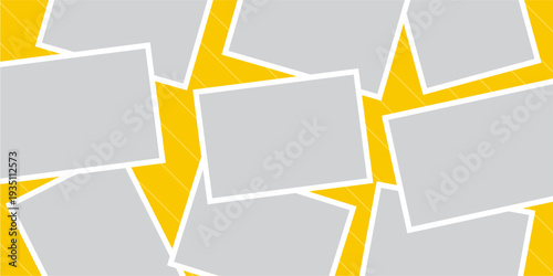 Pictures or photos frame collage layout abstract photo frames and digital photo wall template
