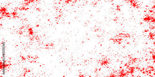 A grunge watercolor vector illustration featuring a red paint splash and ink splatter design with a dirty texture and artistic blood stain pattern on a decorative paper wallpaper background