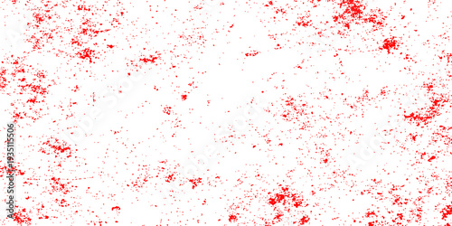 A red paint splashes background featuring a grunge watercolor texture with blood red ink splatters, artistic paint drips, and liquid stains for a bold vector art pattern illustration