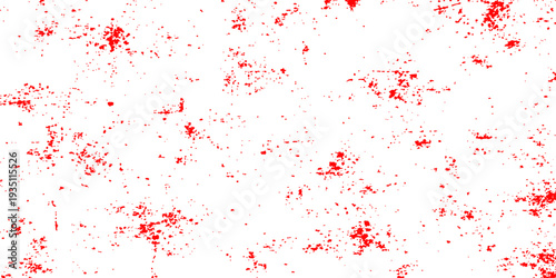 A grunge red paint splash background featuring an artistic vector splatter design with ink stains and watercolor liquid textures on a dirty paper frame illustration