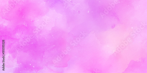 An abstract watercolor wash of vibrant pink and magenta hues creates a soft blended background texture