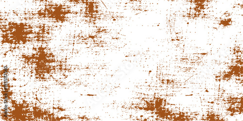 A weathered vintage design features an old rusty metal texture with peeling paint and brown corrosion on a rough grungy steel surface