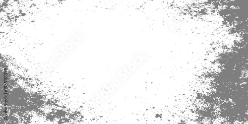 Abstract black grunge background featuring a creative ink splash design with liquid paint drops and a textured vector pattern of dirty splat effects
