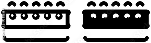 Hydroponic nft nutrient film technique icons black and white modern agriculture symbols