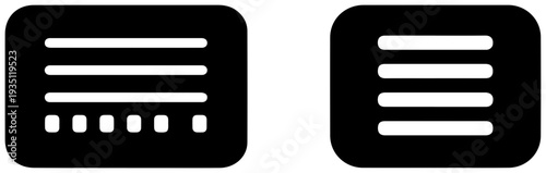 Two black icons of a software interface slicer tool on a white background for graphic design
