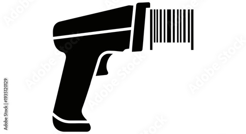Barcode scanner device being used to scan product barcode efficiently in retail environment for inventory management and checkout process