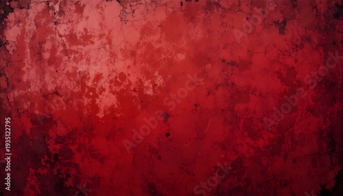 Grunge Red Textured Background with Distressed and Vintage Style Design