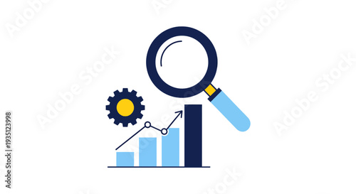 Business Analysis Data Growth Search Optimization Icon