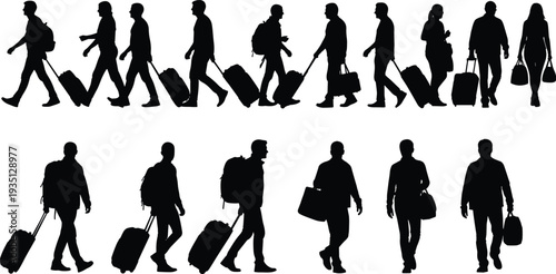 Large collection of clothing icons and apparel symbols including shirts dresses shoes and underwear isolated black vector silhouettes on white.