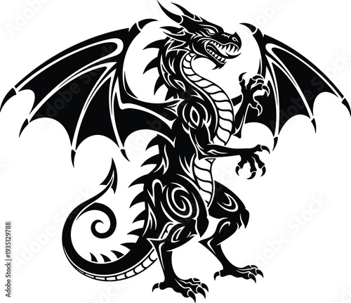 Shotgun hunter silhouette illustration, winter jacket artwork design, cap wearing figure graphic, firearm shooting stance symbol drawing, hunting sport artwork, black white