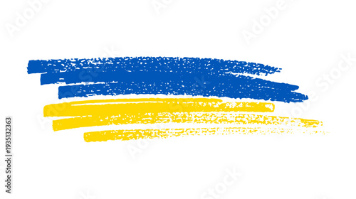 Ukrainian national flag in grunge style