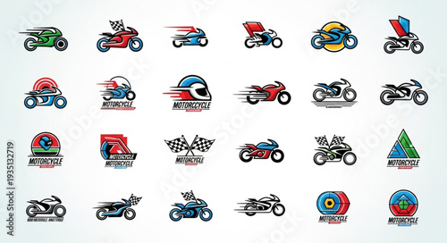 Motorcycle Logos Collection - Dynamic Designs for Speed and Adventure.
