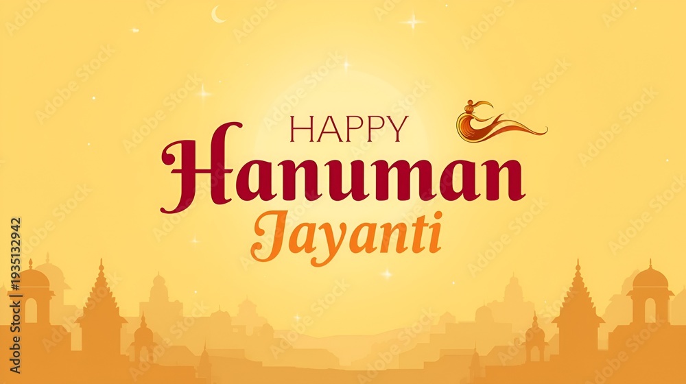 Obraz premium Happy Hanuman Jayanti Social Media Post The Festival of India