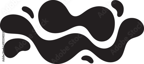 abstractblackinkblobsonwhitebackground