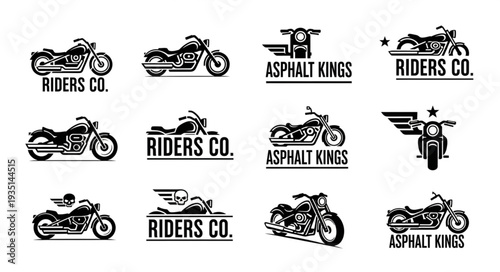 Collection of Motorcycle Emblems and Logos for Riders.
