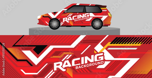  modern car wrap design, abstract car livery design, background for car wrap, racing pattern 