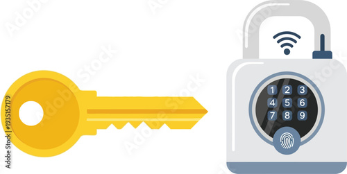 Transition from traditional key to modern digital lock security system