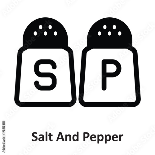 Salt and Pepper Vector Icon which can easily modify or edit