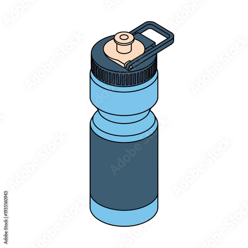 Reusable Water Bottle with Spout and Handle.