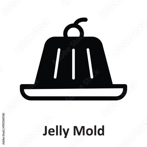 Jelly Mold Vector Icon which can easily modify or edit