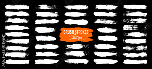 Grunge brush strokes, lines, ink smudges, hand-drawn scribble shapes. Handmade sketchy marks, acrylic stains, charcoal streaks. Paint textures, dry brush effect. Marker underline. Vector illustration