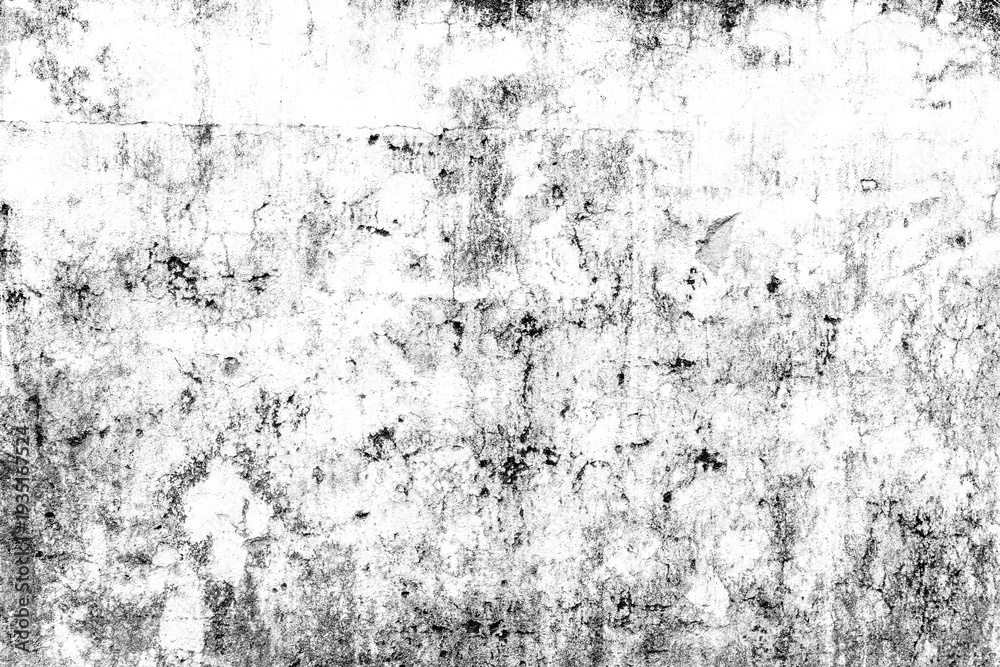 Fototapeta premium Weathered concrete wall showing black grunge texture across surface