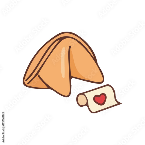Fortune Cookie with Love Note