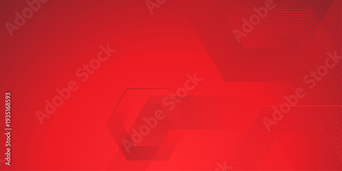 Abstract background with red stoke hexagon. abstract digital hi tech concept background technology. Perfect for showcasing food or for use in kitchen and dining-related design, vector illustration.