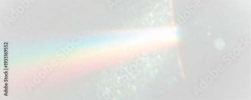 Tableau sur toile Shimmering sun glare with soft gradient halo, glowing edges, and floating light particles