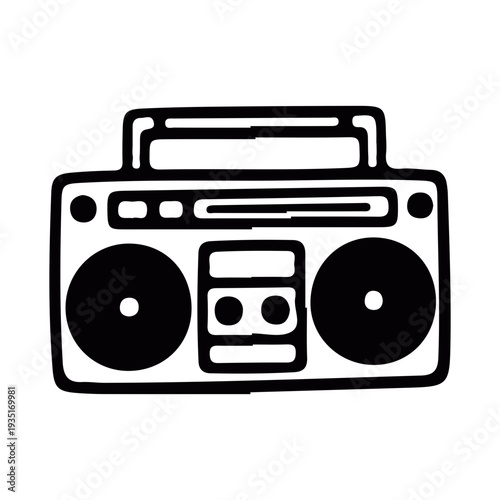 Doodle Boombox Icon