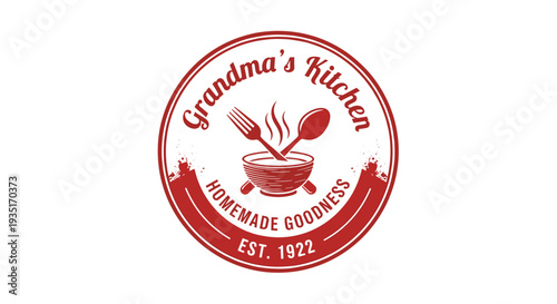 Grandmas Kitchen Homemade Goodness Logo Design.