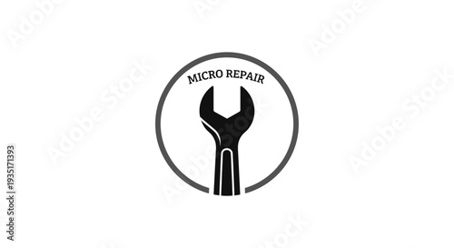 Wrench Tool Icon for Micro Repair.