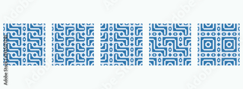 truchet tiles illustration. floor pattern background. floor tiles vector illustration. floor tiles design bundle. 