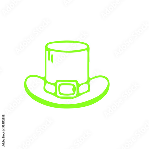 Leprechaun Hat Outline Icon