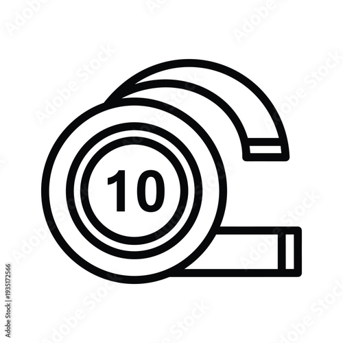 Graphic of a roll of paper towels with ten sheets remaining