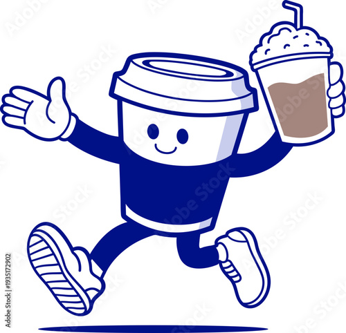 illustration concept for coffee shop and pastry