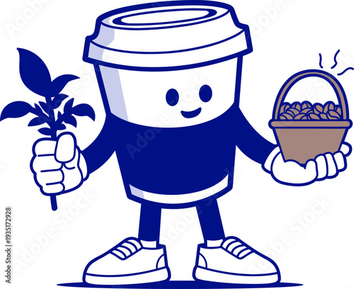 illustration concept for coffee shop and pastry