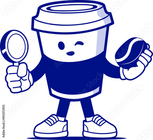 illustration concept for coffee shop and pastry